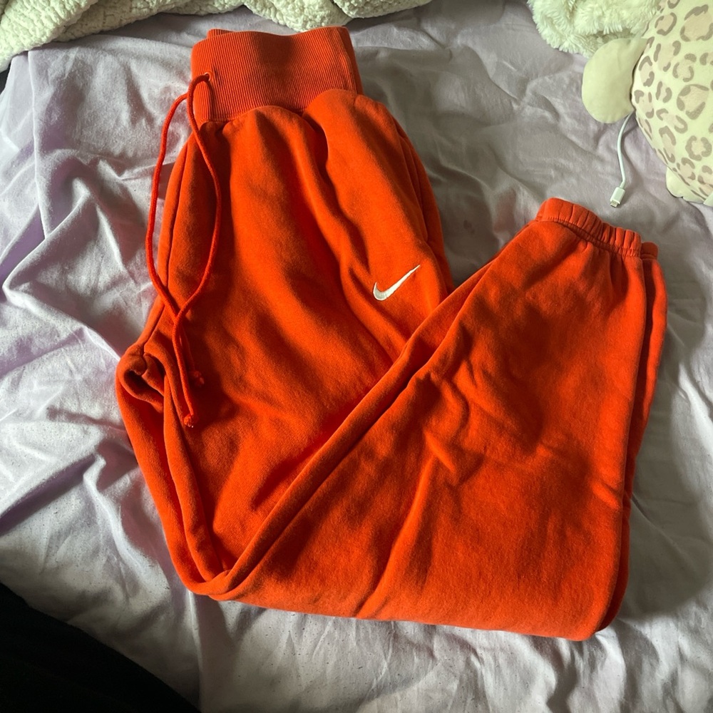 Nike Kids Vibrant Orange Joggers